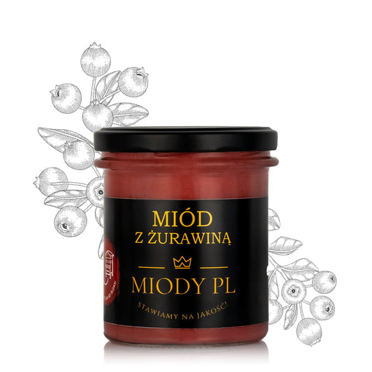 Miód z żurawiną - 430 g